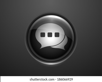3.d Icono de ilustración vectorial de comunicación 