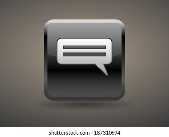 3.d Icono de ilustración vectorial de comunicación