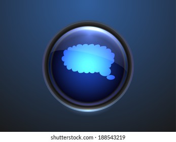 3d Vector illustration of communication icon 