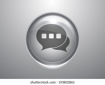 3.d Icono de ilustración vectorial de comunicación 