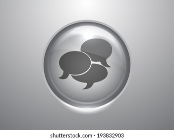 3d Vector illustration of communication icon 