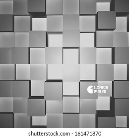 3D vector illustration. Cover design template. 3D illustration for brochure, poster, presentation, flyer or banner. 