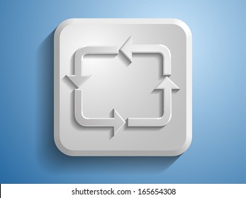 3D-Vektorgrafik des zyklischen Symbols 
