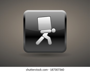 3d Vector illustration of delivery icon 