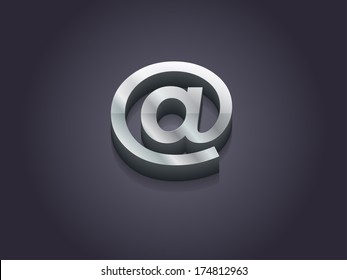 3d Vector illustration of email icon