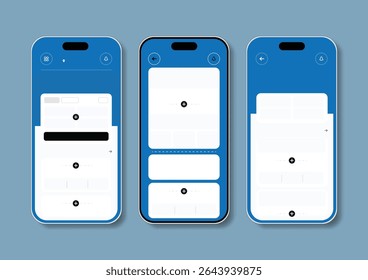 Ilustração vetorial 3D de design de UI ou UX de estilo plano.