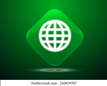 3d Vector illustration of globe icon