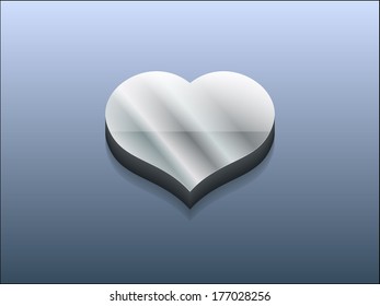 3 d Icono vectorial del corazón 