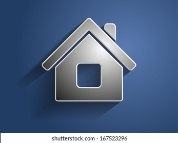 3.d Ilustración vectorial del icono del hogar