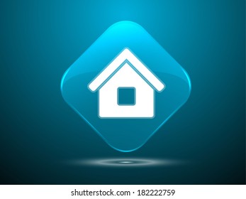 3.d Ilustración vectorial del icono del hogar