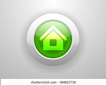 3.d Ilustración vectorial del icono del hogar