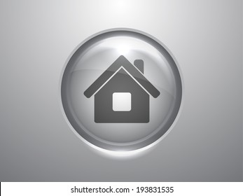 3.d Ilustración vectorial del icono del hogar