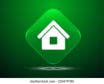 3.d Ilustración vectorial del icono del hogar