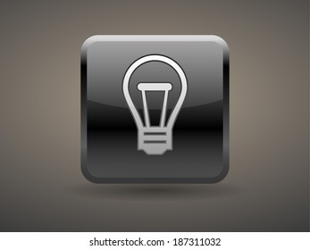3d Vector illustration of idea bulb icon