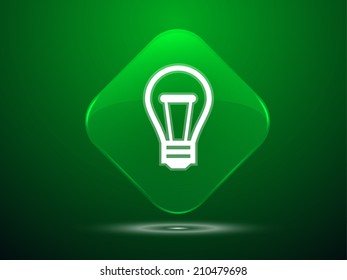 3d Vector illustration of idea icon 