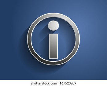 Icono de la ilustración vectorial de la información 