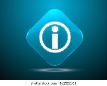 Icono 3d Ilustración vectorial de información 