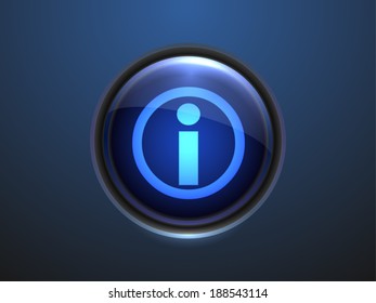 Icono de la ilustración vectorial de la información 