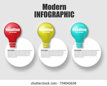 3D Vector illustration of infographic represent as step or workflow. Business template report  with options.