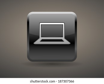 3D-Vektorgrafik des Laptop-Symbols 