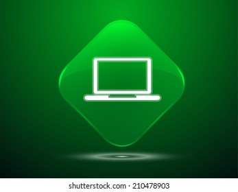 3d Vector illustration of laptop icon