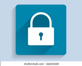 3d Vector illustration of a lock icon
