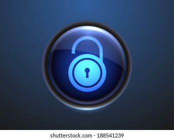 3.d Ilustración vectorial del icono de bloqueo