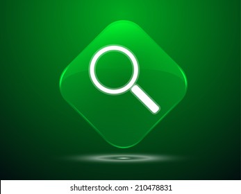 3d Vector illustration of loupe icon