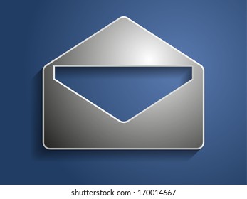 3.d Icono de ilustración vectorial del correo
