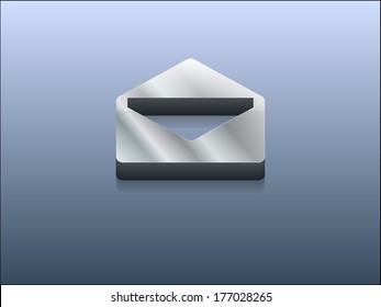 3d Vector illustration of mail icon