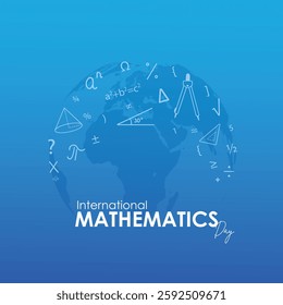 3D vector illustration of Mathematics Day.