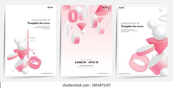 3D Vector illustration of a minimal composition frame set. Design for cards, party invitation, Print, Frame Clip Art and Business Advertisement and Promotion