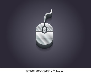 3d Vector illustration of a mouse icon