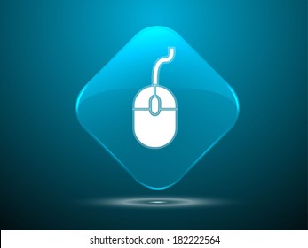 3.d Ilustración vectorial de un icono del ratón