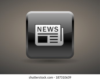 3d Vector Illustration Of News Icon