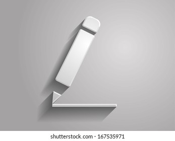 3d Vector illustration of notes icon