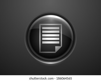 3d Vector illustration of notes icon
