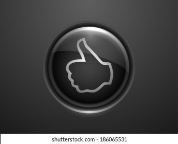 3.d Icono de la ilustración vectorial de ok 