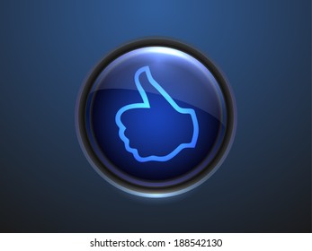 3d Vector illustration of ok icon 