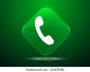 3d Vector illustration of old phone icon
