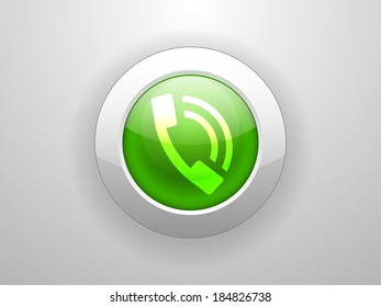 3d Vector illustration of a phone icon 