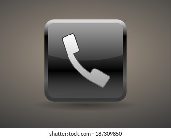 3d Vector illustration of a phone icon