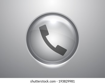 3d Vector illustration of a phone icon