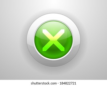 3d Vector illustration of prohibit icon 