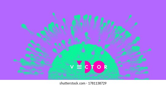3d vector illustration for science, medicine or education. 