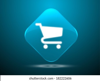3.d Ilustración vectorial del icono del carrito de compras