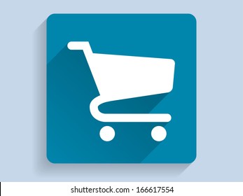 3d Vector illustration of shopping chart icon 