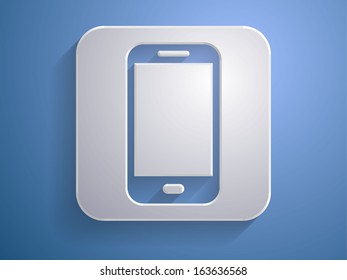 3d Vector illustration of smartphone icon 