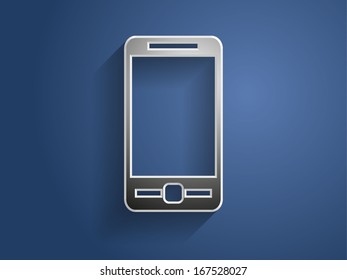 3.d Ilustración vectorial del icono del smartphone