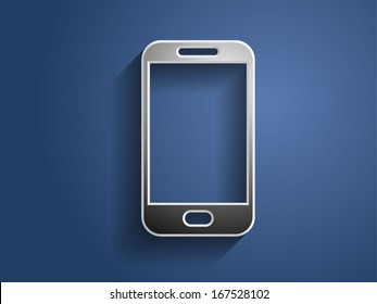 3d Vector illustration of smartphone icon